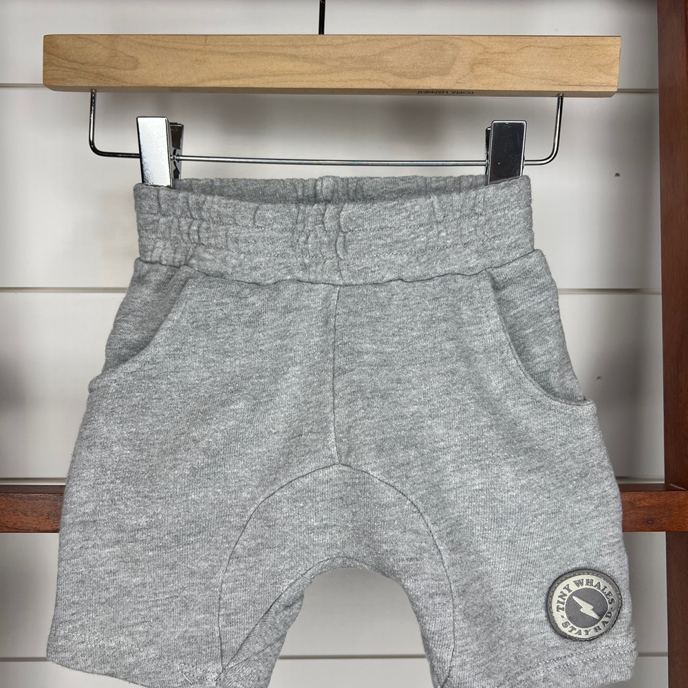 Tiny Whales- Gray Kids Jogger Bottoms